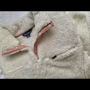 Off-white fur pullover